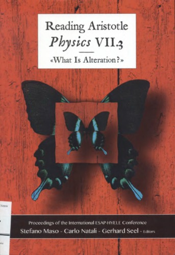 Reading Aristotle Physics VII.3. What Is Alteration?