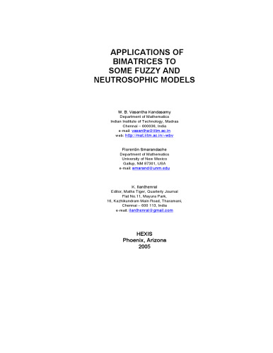 Applications of Bimatrices to Some Fuzzy and Neutrosophic Models