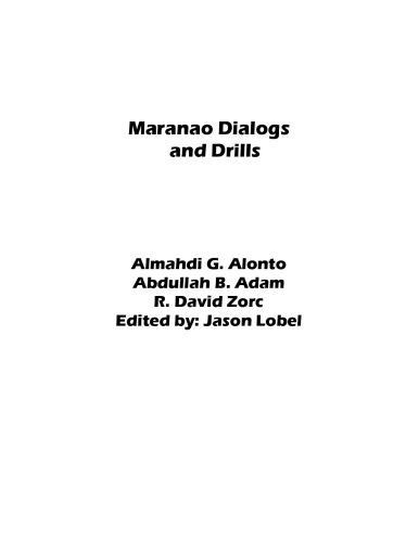 Maranao Dialogs and Drills
