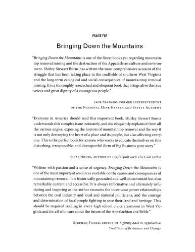 Bringing down the mountains: the impact of mountaintop removal surface coal mining on southern West Virginia communities, 1970-2004