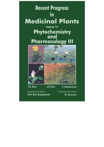 Phytochemistry and Pharmacology III
