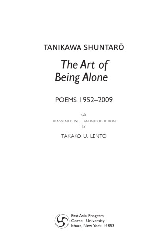 The Art of Being Alone: Poems 1952–2009