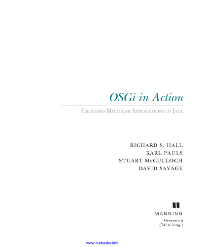 OSGi in Action: Creating Modular Applications in Java