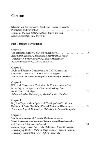 A Reader in Sociophonetics