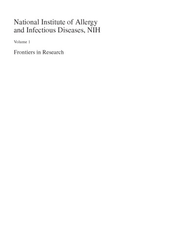 National Institute of Allergy and Infectious Diseases, NIH: Frontiers in Research