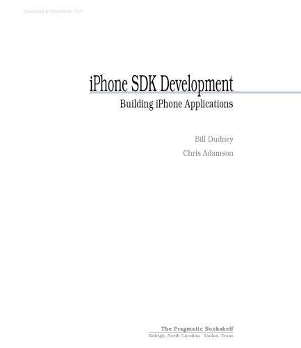 IPhone SDK development