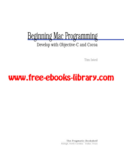 Beginning Mac Programming