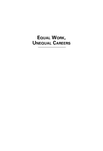 Equal Work, Unequal Careers: African Americans in the Workforce