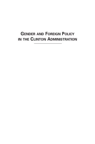 Gender and Foreign Policy in the Clinton Administration