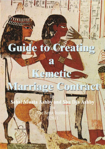Guide to creating a kemetic marriage contract