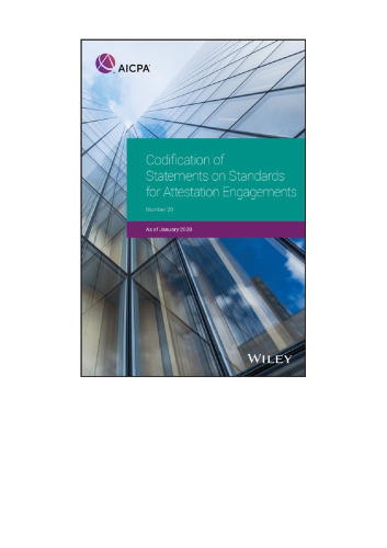 Codification of Statements on Standards for Attestation Engagements: 2020 (AICPA)