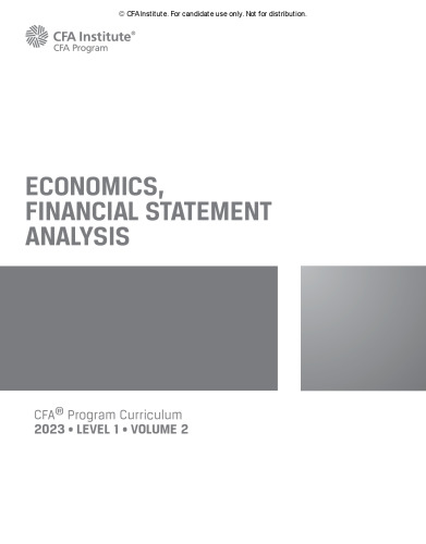 ECONOMICS, FINANCIAL STATEMENT ANALYSIS