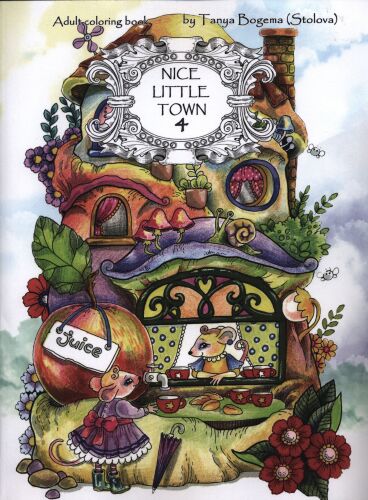 Nice Little Town 4: Adult Coloring Book