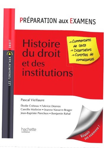 Histoire du droit et des institutions