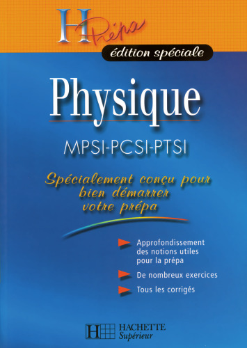 Physique MPSI-PCSI-PTSI