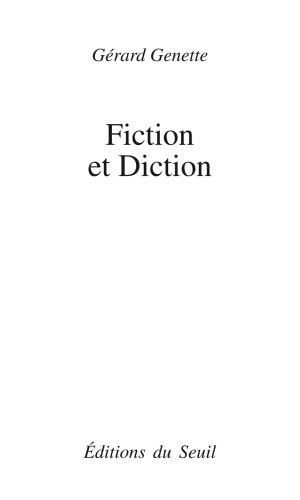 Fiction et diction