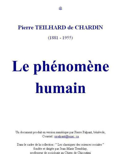 Le phénomène humain