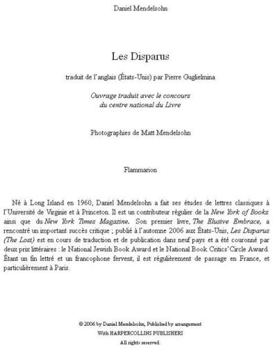Les disparus