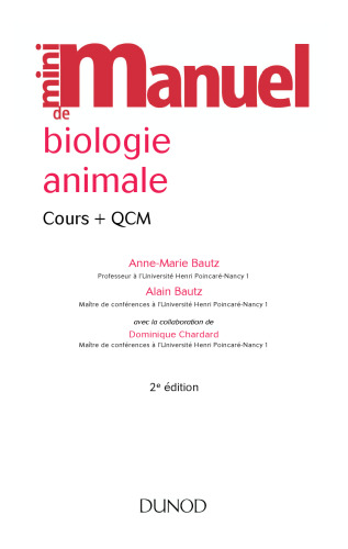 Manuel De Biologie Animale / Handbook of Animal Biology