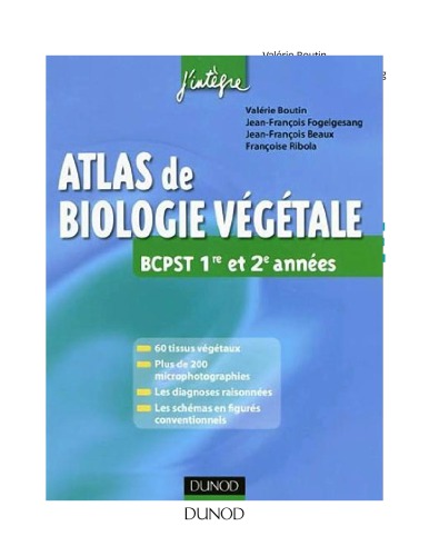 Atlas de Biologie végétale BCPST 1re et 2e années