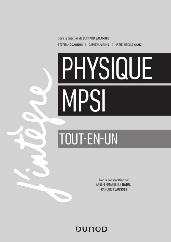 Physique - Tout-en-un (3ed) (MPSI)