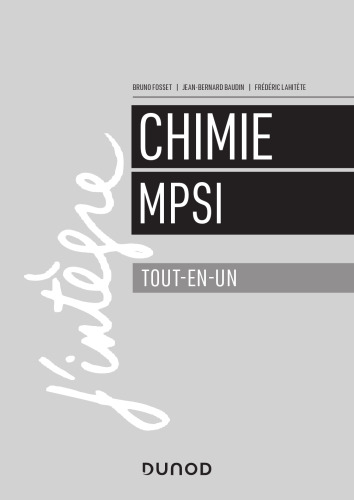 Chimie - Tout-en-un (MPSI)
