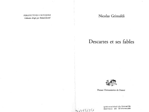 Descartes et ses fables