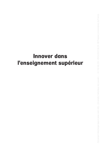 Innover dans l’enseignement supérieur