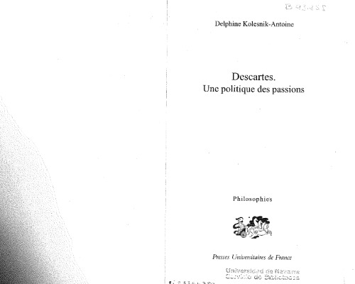 Descartes, une politique des passions