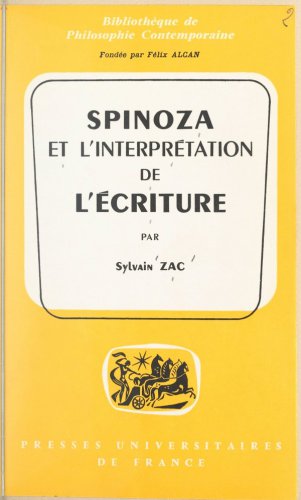Spinoza et l'interprétation de l'Écriture