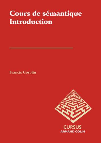 Cours de sémantique: Introduction