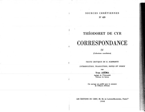 Correspondance, tome IV