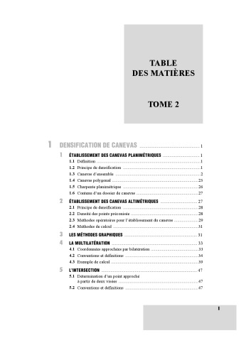 Topographie et topométrie modernes. 2, Calculs