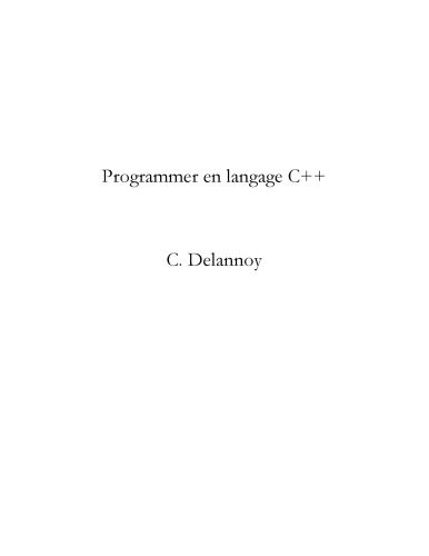 Programmer en langage C++