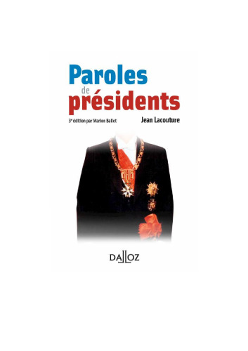 Paroles de présidents