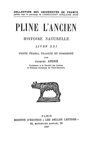 Pline l'Ancien, Histoire naturelle: Livre XXI (Nature des fleurs et des guirlandes)