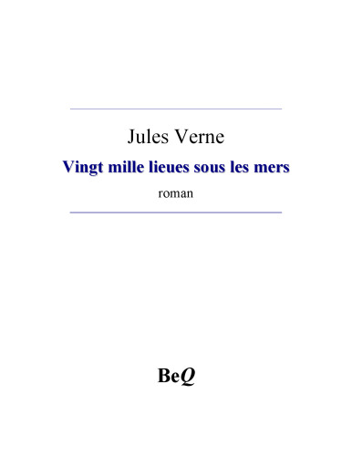 Vingt mille lieues sous les mers French