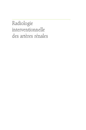 Radiologie interventionnelle des artères rénales