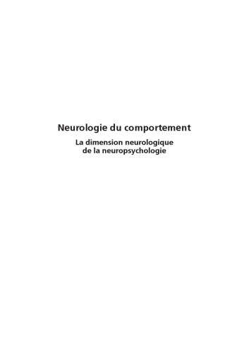 Neurologie du comportement