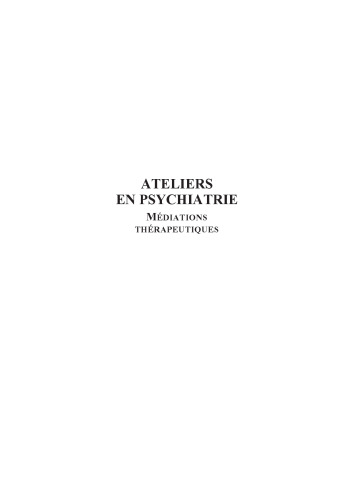 Ateliers en psychiatrie