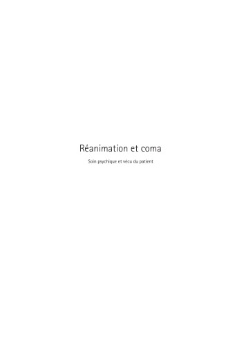 Réanimation et coma