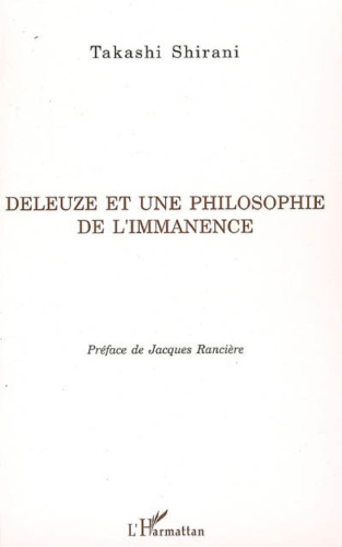 Deleuze et une philosophie de l'immanence