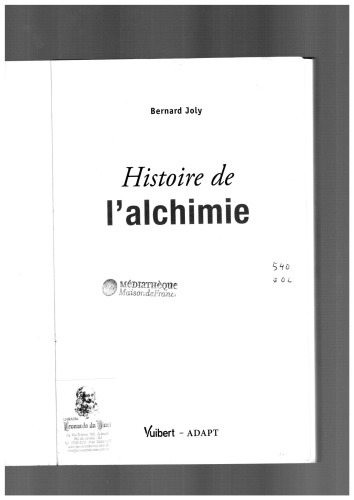 Histoire de l'alchimie