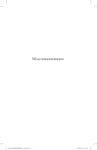 Mouvementements: Écopolitiques de la danse