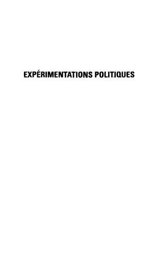 Expérimentations politiques