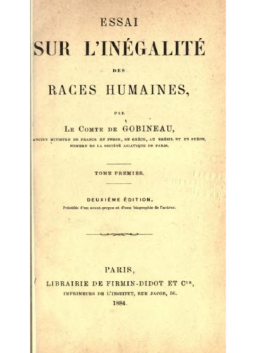 Essay on the inequality of human races