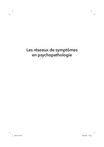 Les réseaux de symptômes en psychopathologie