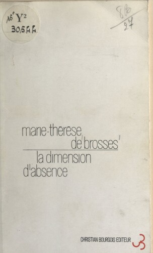 La dimension d'absence