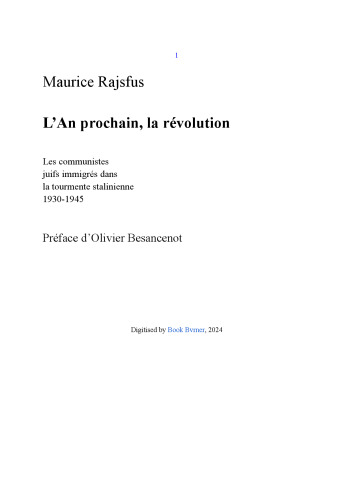 L'An prochain, la révolution