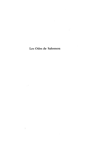 Les Odes de Salomon